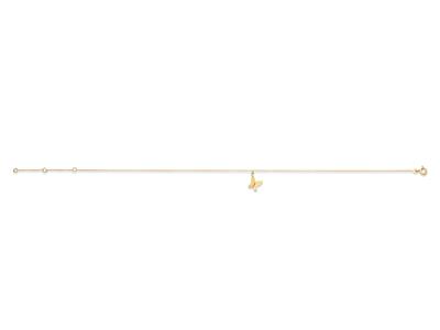Fukette Schmetterling, 23-25-27 Cm, Gelbgold 18k