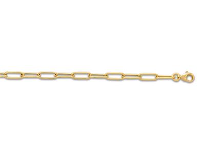 Rectangle Mesh Armband 3 Mm, 18 Cm, 18k Gelbgold - Standard Bild - 2