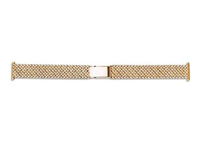 Uhrenarmband Polnische Masche 18 Mm, Gelbgold 18k 3n - Standard Bild - 1