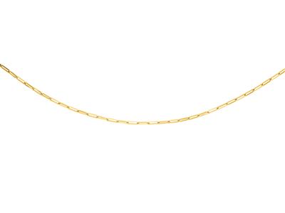 Halskette Aus Rechteckigem Mesh 2,80 MM Massiv, 50 Cm, Gelbgold 18k