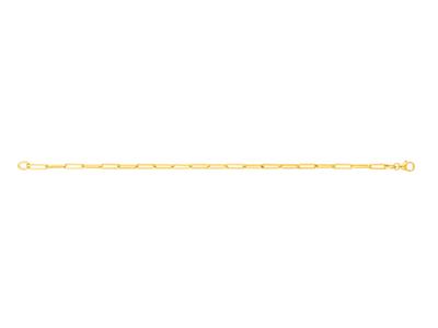 Rectangle Mesh-armband 2,80 MM Massiv, 18 Cm, Gelbgold 18k