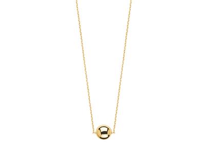 Halskette Pastilles 8 Mm, 42 Cm, 18k Gelbgold