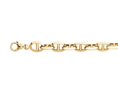 Armband Marine Hohlmasche 9,50 Mm, 19 Cm, 18k Gelbgold