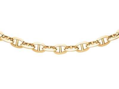 Halskette Marine Hohlmasche 9,50 Mm, 45 Cm, Gelbgold 18k