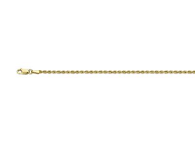 Kette Kordel Hohl 2,70 Mm, 70 Cm, Gelbgold 750 - Standard Bild - 1