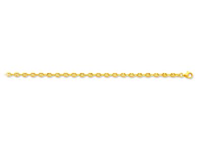 Armband Kaffeebohne Hohl 3,30 Mm, 19 Cm, Gelbgold 750 - Standard Bild - 1