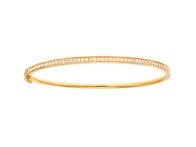 Armreif Zum Öffnen 58 X 50 Mm, Diamanten 0,70ct, 18k Gelbgold
