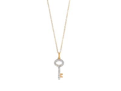Schlüsselarmband 12 Mm, Diamanten 0,08ct, 40-42 Cm, 18k Gelbgold