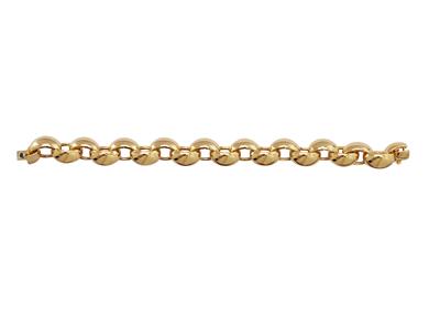 Schalenarmband Asymmetrische Maschen 7,50 Mm, 20 Cm, 18k Gelbgold - Standard Bild - 1