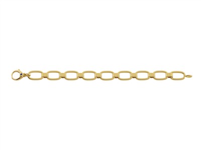 Armband Flaches Ovales Glied 11 Mm,19 Cm, Gelbgold 18 Kt - Standard Bild - 1