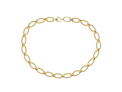 Halskette Flaches Ovales Glied 11 Mm, 44 Cm, Gelbgold 18 Kt - Standard Bild - 1