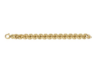 Doppelpanzer Hohl 14 Mm, 20 Cm, Gelbgold 18 Kt - Standard Bild - 1