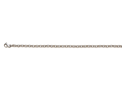 Armband Aus Massiven Jaseron-maschen 4 Mm, 18 Cm, 18 Karat Weigold. Ref. 2888