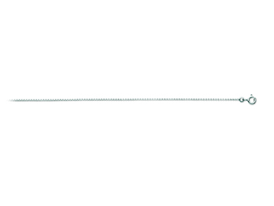Venezianische Kette 1,08 Mm, 45 Cm,18k Weißgold, Rhodiniert - Standard Bild - 1