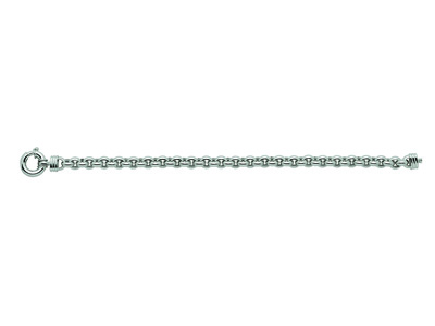 Armband Aus Jaseron-mesh 6,20 Mm, 19,5 Cm, 18 Karat Weißgold. Ref. 3348 - Standard Bild - 1