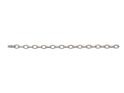 Armband For\at-glieder Lange 7 Mm, 19,5 Cm, 18k Weißgold - Standard Bild - 1
