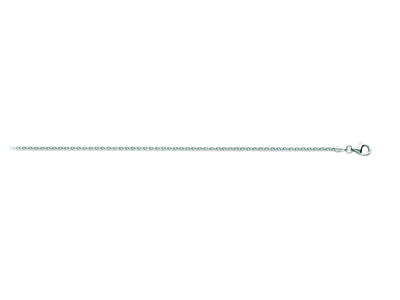 Kette Aus Massiven Palmier-maschen 1,80mm, 42 Cm, 18k Weißgold, Rhodiniert - Standard Bild - 1