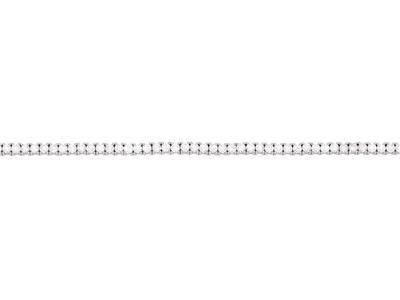 Armband Rivi}re Diamanten 3,00ct 85  Steine , 18cm, 18k Weißgold - Standard Bild - 2