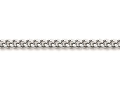 For\at-gliederkette Mit Diamantschliff 1,30mm, 50 Cm, 18k Weißgold, Rhodiniert - Standard Bild - 2