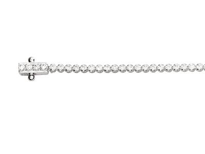 Armband Rivi}re Diamanten 2,77ct 71  Steine , 17 Cm, 18k Weißgold - Standard Bild - 1