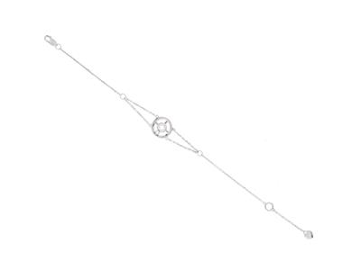 Armband Hoop 10 Mm, Diamanten 0,04ct, 162 Cm, 18k Weigold
