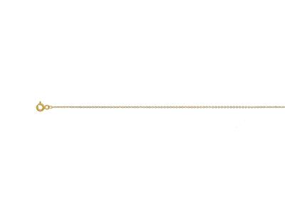 Halskette Aus Forçat-mesh Mit Diamanten 1,15 Mm, 45 Cm, Bicolor-gold 18k