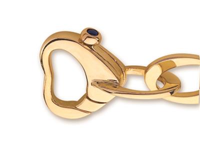 Halskette Mit Abwechselnden Ovalen Gliedern 8,8/13 Mm, 44 Cm, 18k Bicolor-gold. Ref.5909 - Standard Bild - 2