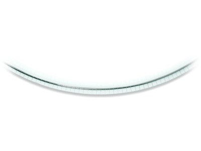 Halskette Omega Salbeiblatt 5 Mm, Reversibel, 42 Cm, Bicolor Gold 18k - Standard Bild - 1