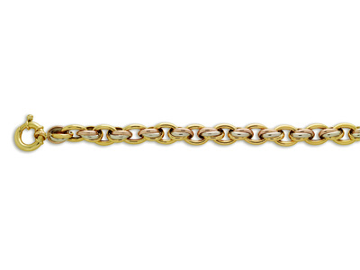 Armband Hawai 10,50 Mm, 20 Cm, 3 Gold 18k. Ref. 3067