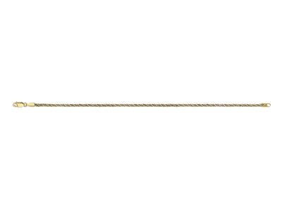 Gedrehtes Armband 2,1 Mm, 18,5 Cm, 18k Bicolor Gold - Standard Bild - 1