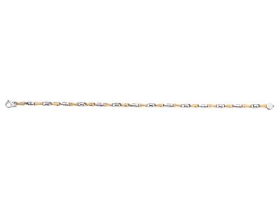 Fantasy-armband Massiv 3,50 Mm, 20 Cm, 18k Bicolor Gold - Standard Bild - 1