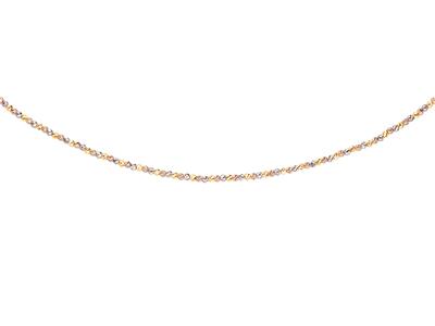 Halskette Ziselierte Kugeln 1,80 Mm, 42+3 Cm, 3 Gold 18k - Standard Bild - 2