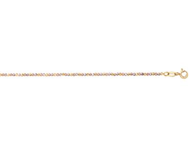 Armband Ziselierte Kugeln 1,80 Mm, 17+3 Cm, 3 Gold 18k - Standard Bild - 1