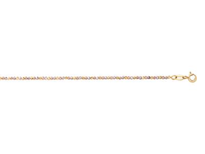 Armband Ziselierte Kugeln 1,80 Mm, 173 Cm, 3 Gold 18k