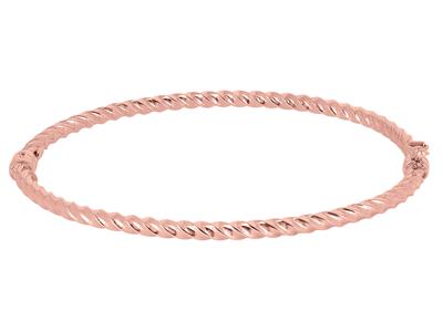 Armband Verdrehter Hohlring 3mm, 55 X 65 Mm, 18k Rotgold