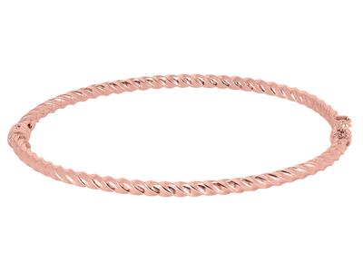 Armband Verdrehter Hohlring 3mm, 55x65 Mm, 18k Rotgold - Standard Bild - 1