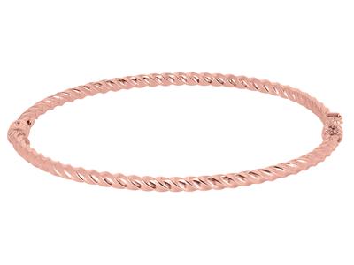 Armband Verdrehter Hohlring 3mm, 55 X 65 Mm, 18k Rotgold - Standard Bild - 1