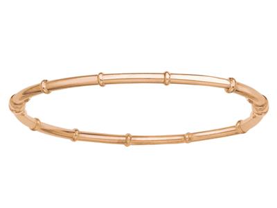 Armreif Mit Hohlprofil 2,50 Mm, 55 X 65 Mm, 18k Rotgold - Standard Bild - 1