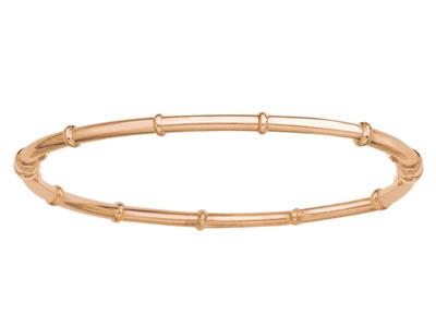 Armband Mit Hohlem Rohr 2,50 Mm, 55 X 65 Mm, 18k Rotgold