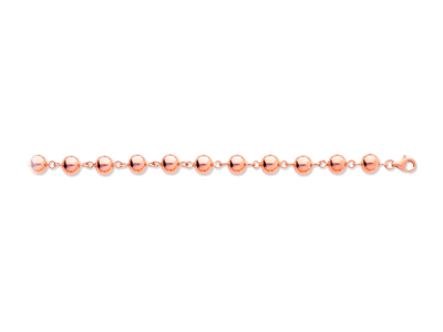Armband Marseillais-kugeln 7 Mm, 19cm, 18k Rotgold - Standard Bild - 1