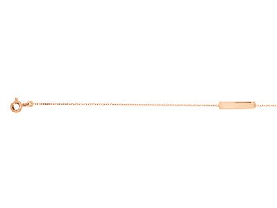 Runde For\at-kette Armband, Motiv Barrette 15 Mm, 17-18 Cm, Ros{gold 18k - Standard Bild - 2