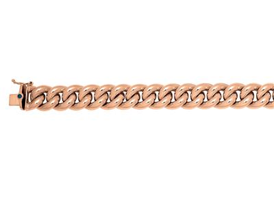 Gourmet-maschenarmband 11,5 Mm, 19 Cm, 18k Rotgold - Standard Bild - 2
