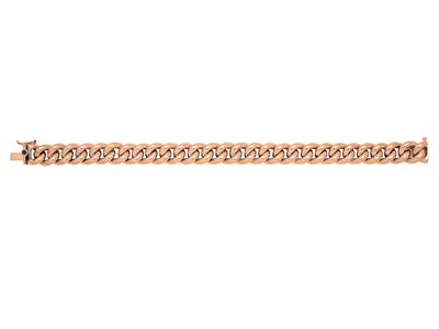 Gourmet-maschenarmband 10 Mm, 19 Cm, 18 Karat Rotgold - Standard Bild - 1