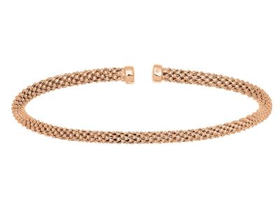 Popcorn-armband Starr Offen 3,30 Mm, 58 X 45 Mm, 18k Rotgold