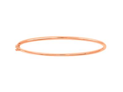 Armreif, Runder Massivdraht 2 Mm, Innendurchmesser 60 Mm, Rotgold 750 - Standard Bild - 1