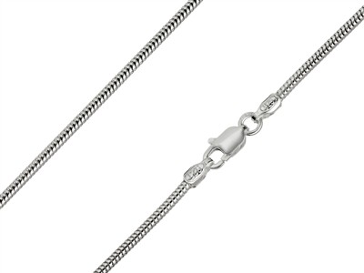 Schlangenkette Rund 1,6 Mm, 55 Cm, Silber 925 - Standard Bild - 1