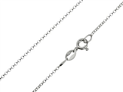 Jaseron-gliederkette 1,4 Mm, 50 Cm,925er Silber - Standard Bild - 1