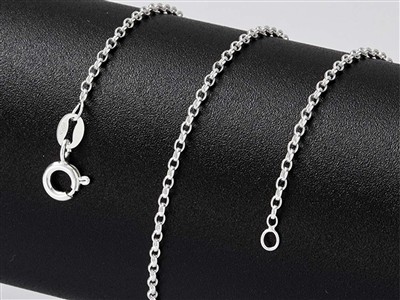 Jaseron-maschenkette 1,7 Mm, 76 Cm,925er Silber - Standard Bild - 4