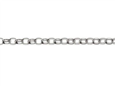 Jaseron-maschenkette 2,1 Mm, 40 Cm,silber 925 - Standard Bild - 2