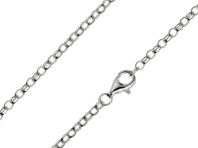 Jaseron-maschenkette 2,5 Mm, 66 Cm,925er Silber - Standard Bild - 1
